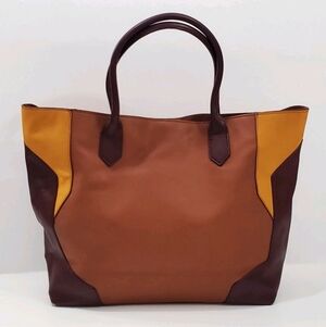 3/$15 Express Brown and Yellow Tote Bag
